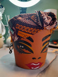 Pot Terre Cuite Peint — Malbaraise Bandeau Coloré