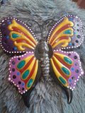 Papillon mauve déco murale